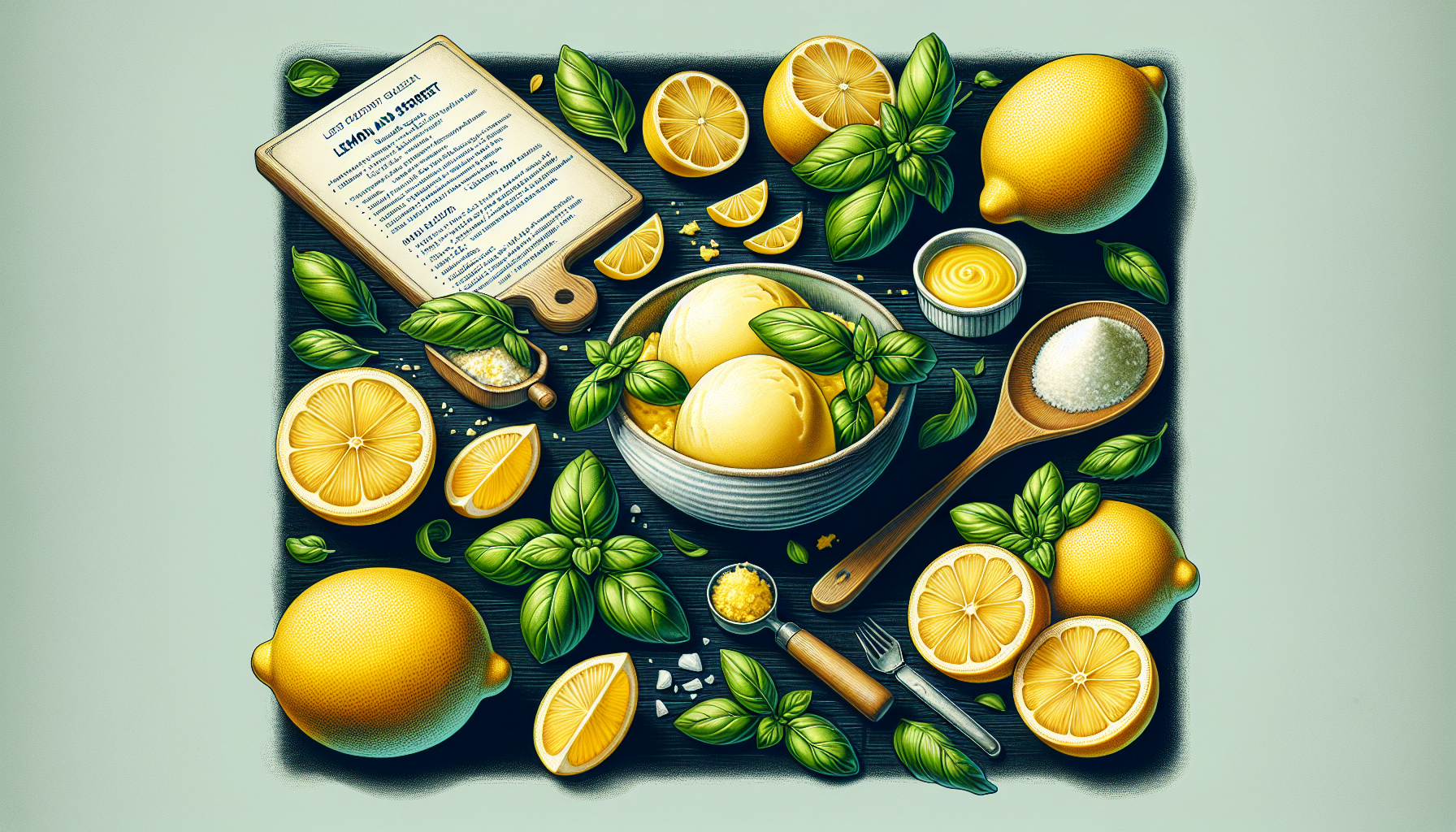 découvrez comment préparer un sorbet rafraîchissant au citron et basilic . une recette simple et délicieuse pour ravir vos papilles cet été.