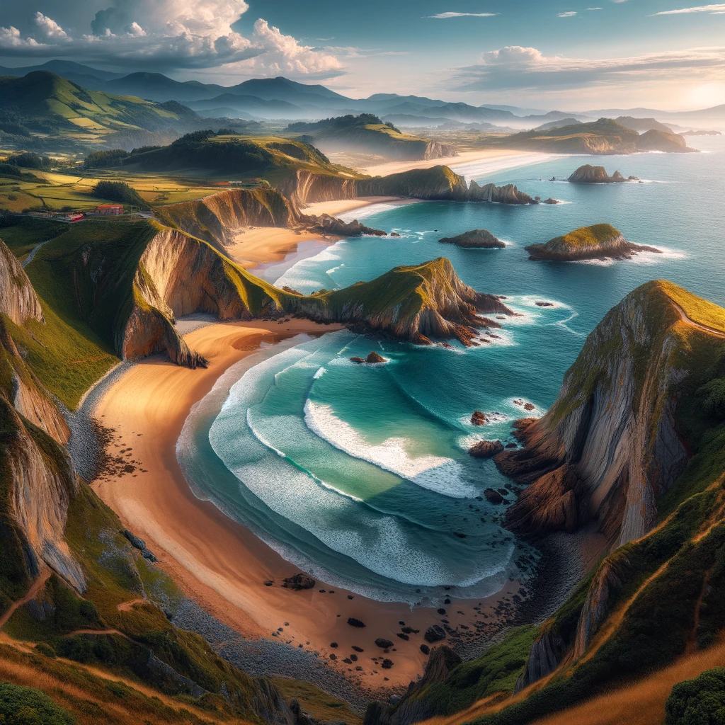 Paysage côtier spectaculaire des Asturies