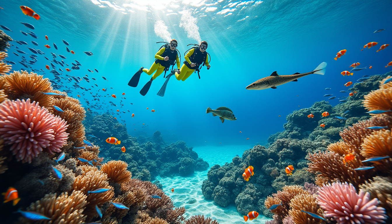 découvrez nos aventures maritimes uniques, spécialement conçues pour les plongeurs et amateurs de snorkeling intermédiaires. explorez des récifs colorés, rencontrez une faune marine fascinante et vivez des moments inoubliables en pleine mer. rejoignez-nous pour des expéditions passionnantes et enrichissantes qui éveilleront votre esprit d'aventure !