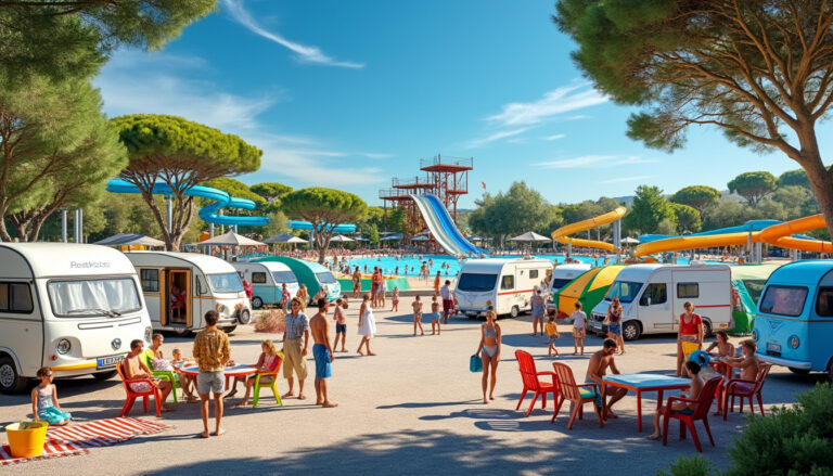 À La Seyne, des gens du voyage campent près d’un parc aquatique