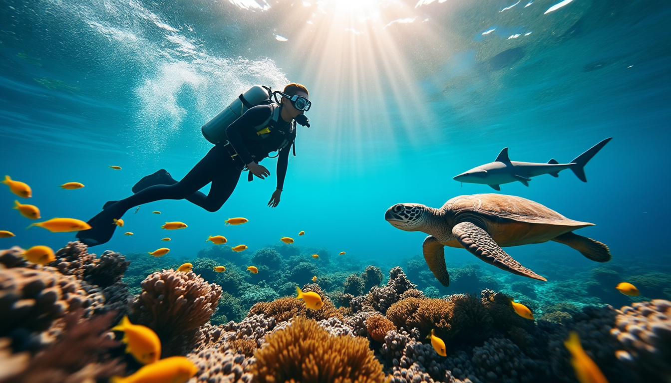 explorez les profondeurs marines lors de nos aventures de plongée et snorkeling, conçues spécifiquement pour les plongeurs intermédiaires. découvrez la beauté des fonds marins, rencontrez des espèces marines fascinantes et vivez une expérience inoubliable en pleine nature.